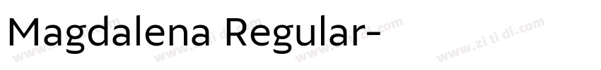 Magdalena Regular字体转换